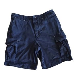 Tommy Hilfiger Navy Cotton Cargo Shorts 35